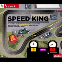 Slot racing car game