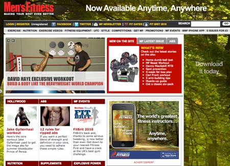 Mens Fitness Website Mens Fitness Website